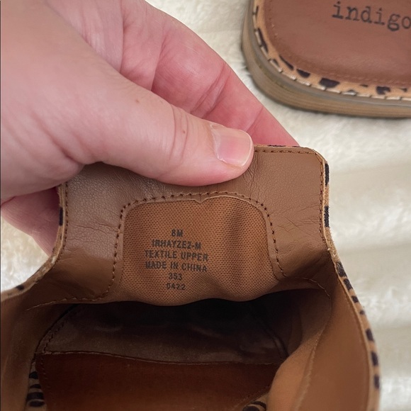 Indigo Rd Brown Leopard Print Mules - Picture 4 of 6